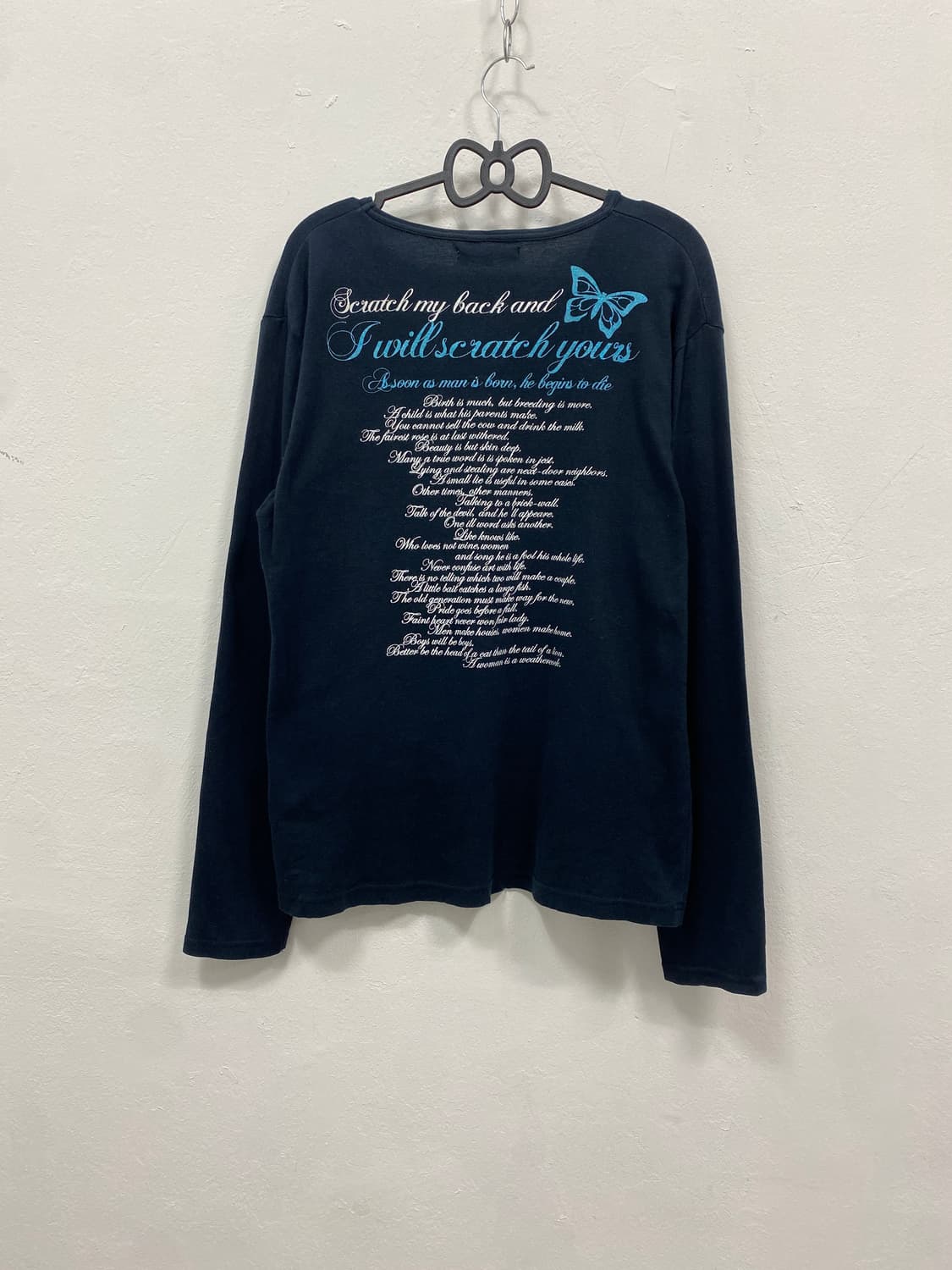 [SEMANTIC] y2k 펑크 레터링 롱슬리브 상품이미지5