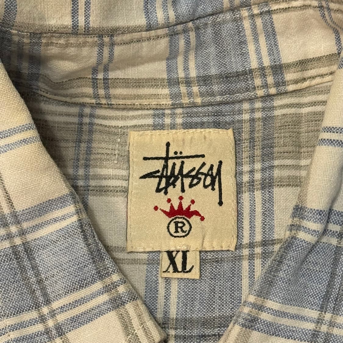 올드 스투시 90s 린넨 반팔 셔츠 (XL) 상품이미지8