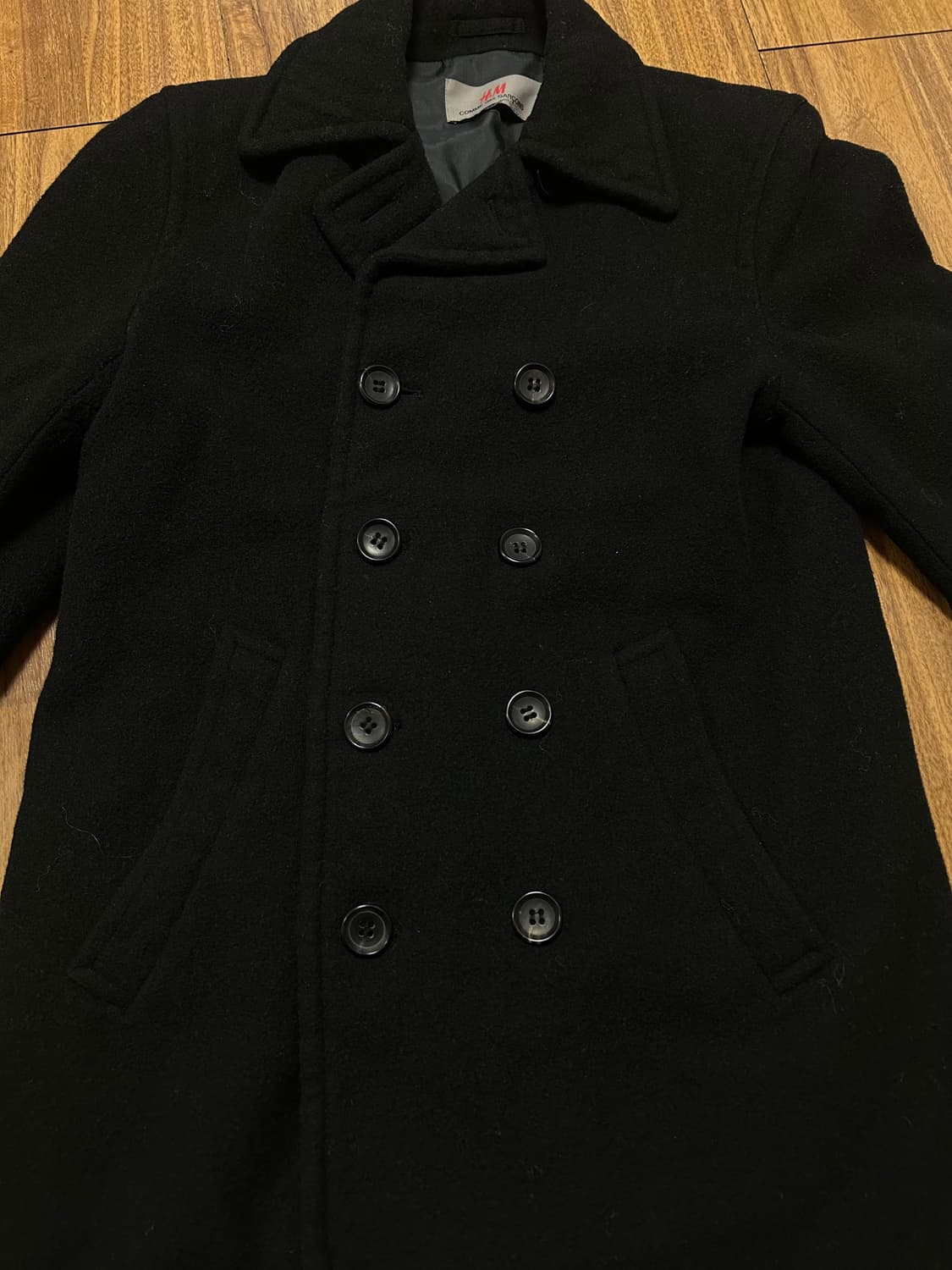 꼼데가르송 h&m 콜라보 피코트 상품이미지2