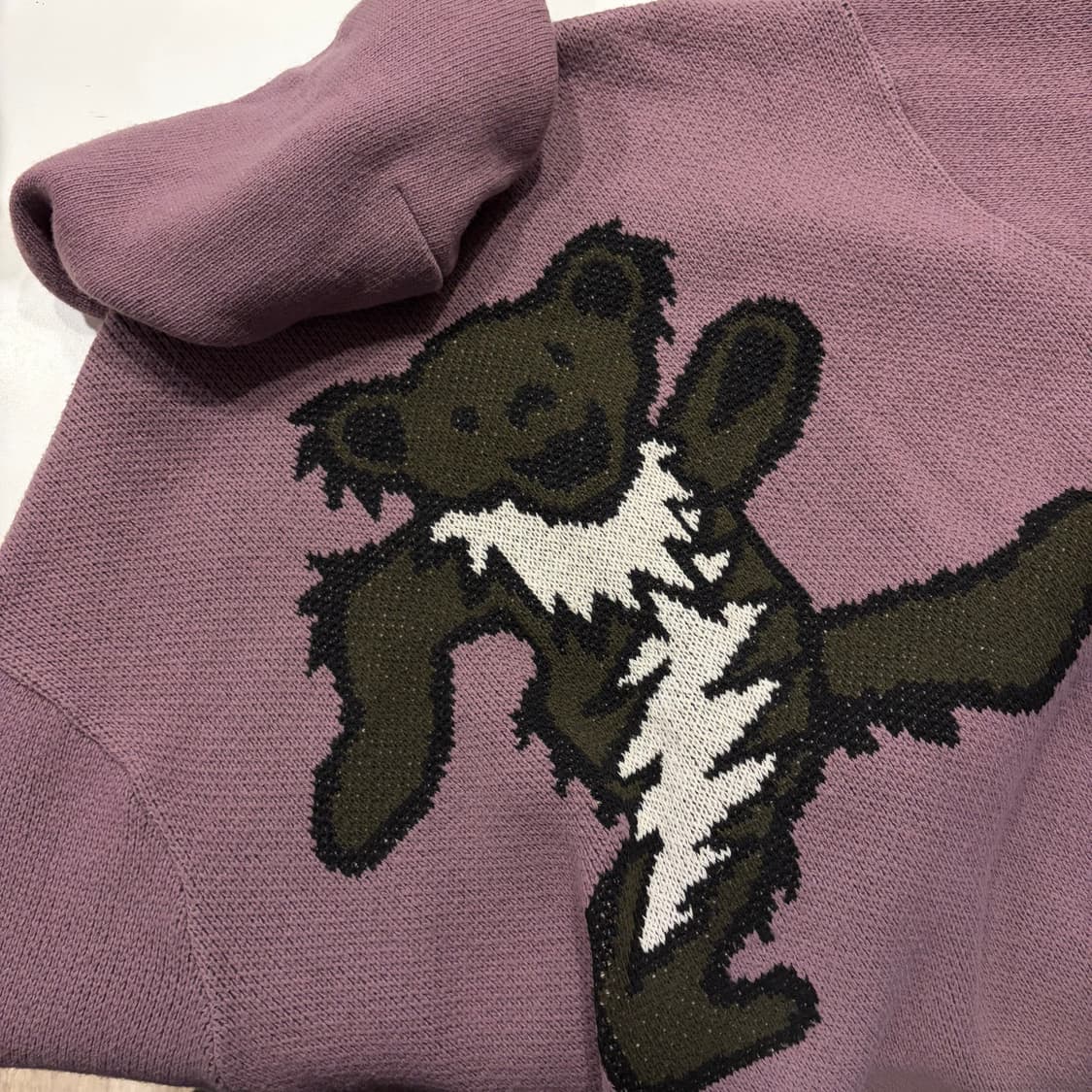 [L] 디스이즈네버댓 x 그레이트풀데드 퍼플 니트 후드 집업 C703 상품이미지10