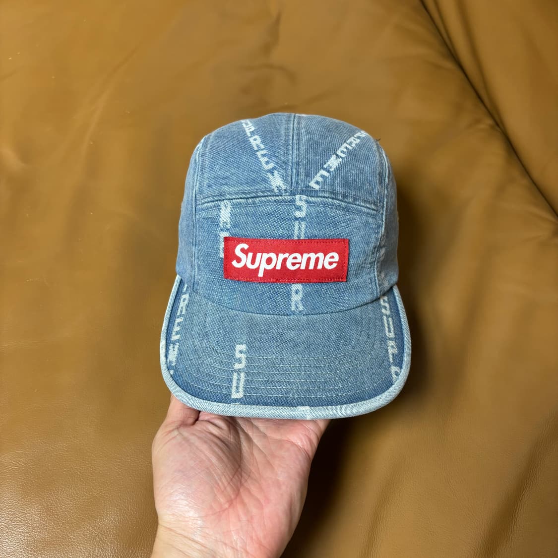 Supreme 슈프림 데님 캠프캡 모자 (Washed Denim) 상품이미지2