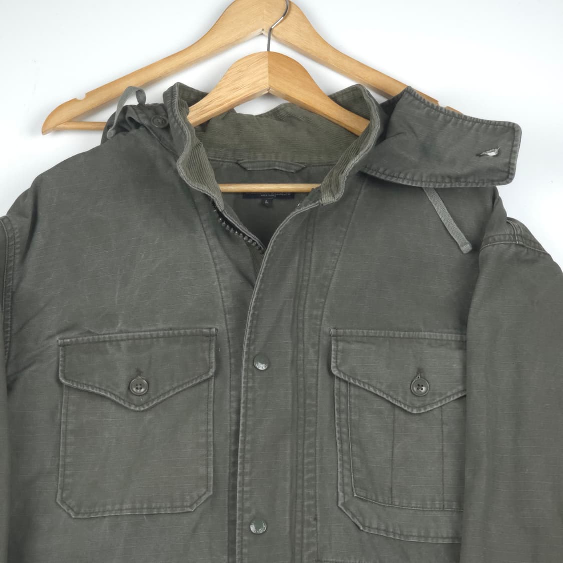 [L] 엔지니어드가먼츠 코튼 필드파카 (카키) 상품이미지3