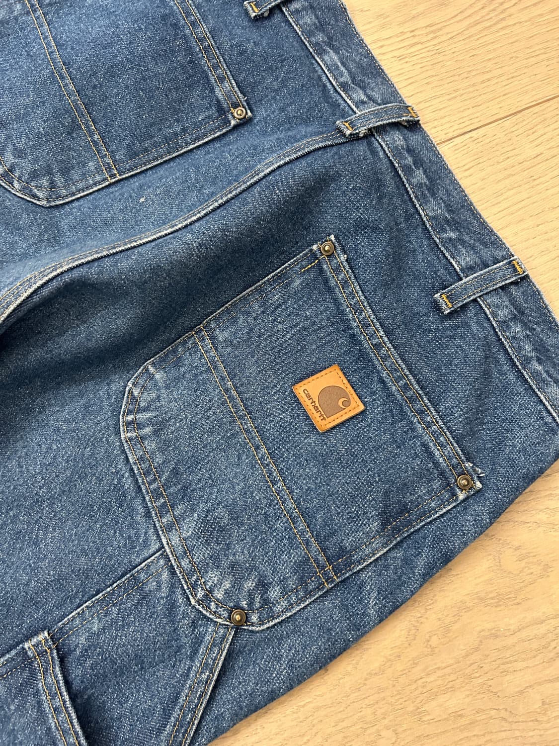 칼하트 더블니 데님팬츠 B73-DST 34x30 상품이미지3