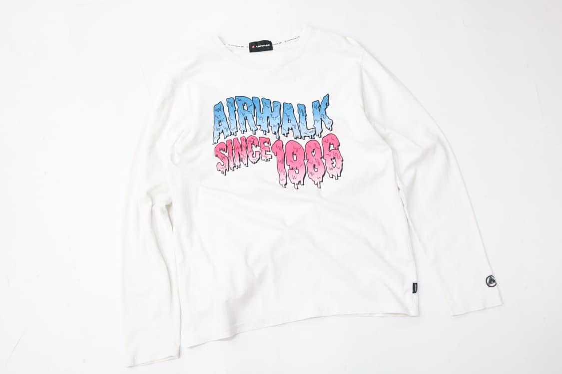 Airwalk 에어워크 빈티지 그래픽 로고 롱슬리브 긴팔 티셔츠 (L) 상품이미지3