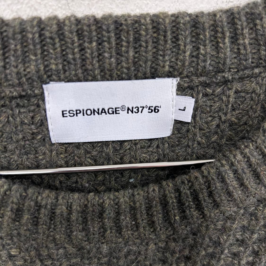 에스피오나지 헤비코튼 와플 니트 스웨터 상품이미지3