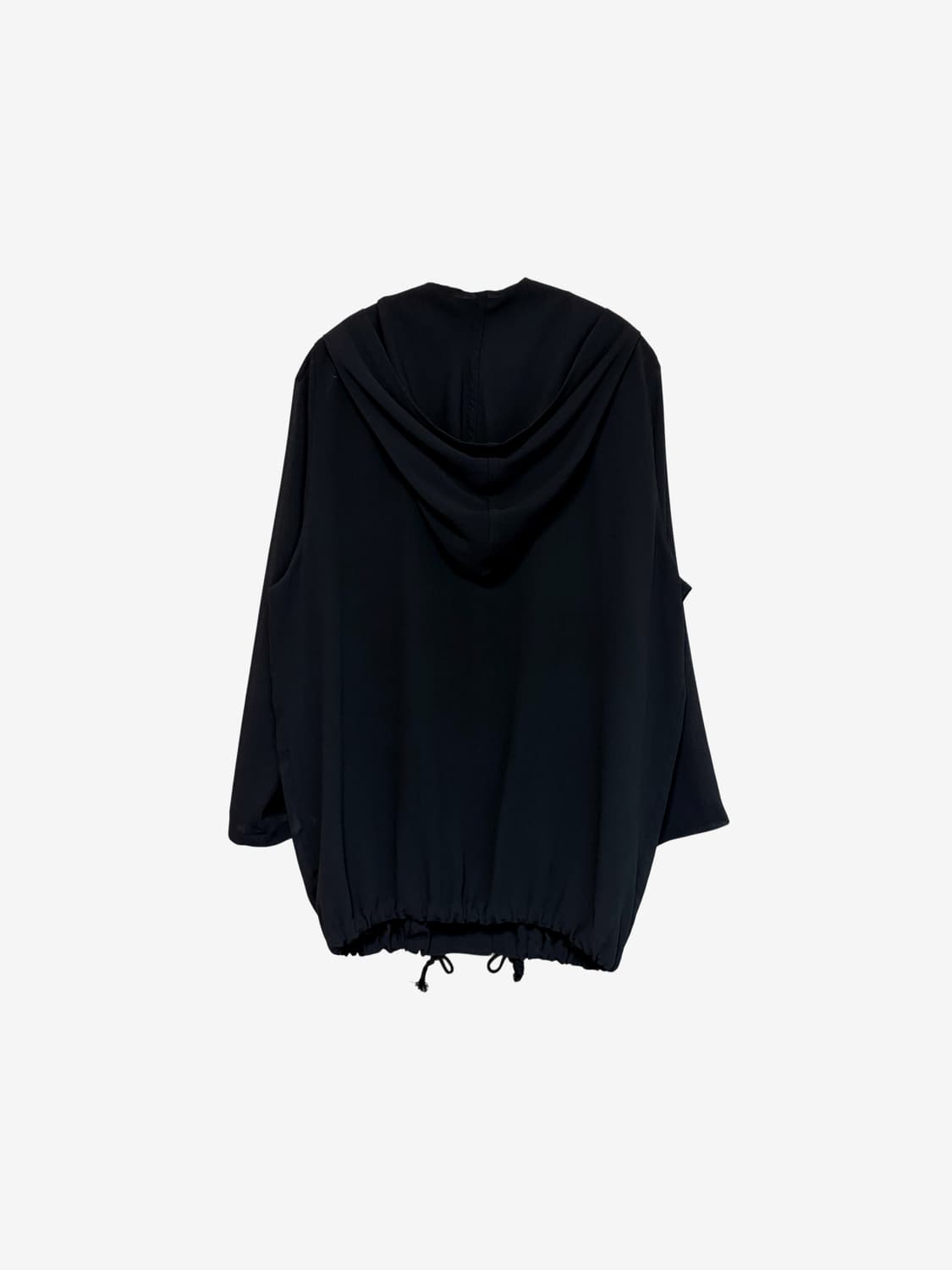Sheer Hooded Jacket - Black 상품이미지7