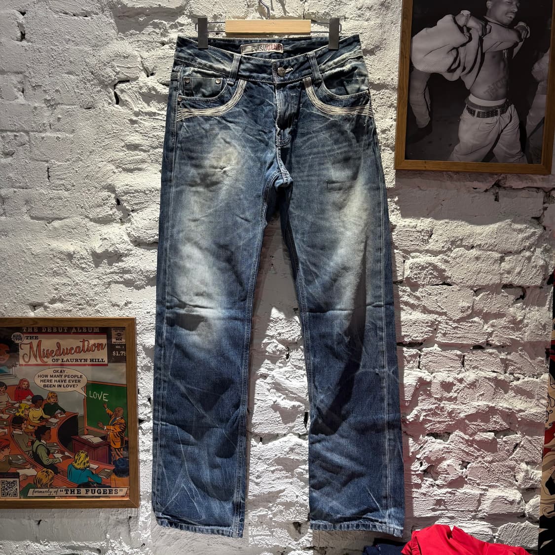 에비수 빈티지 워싱 데님 팬츠 상품이미지2