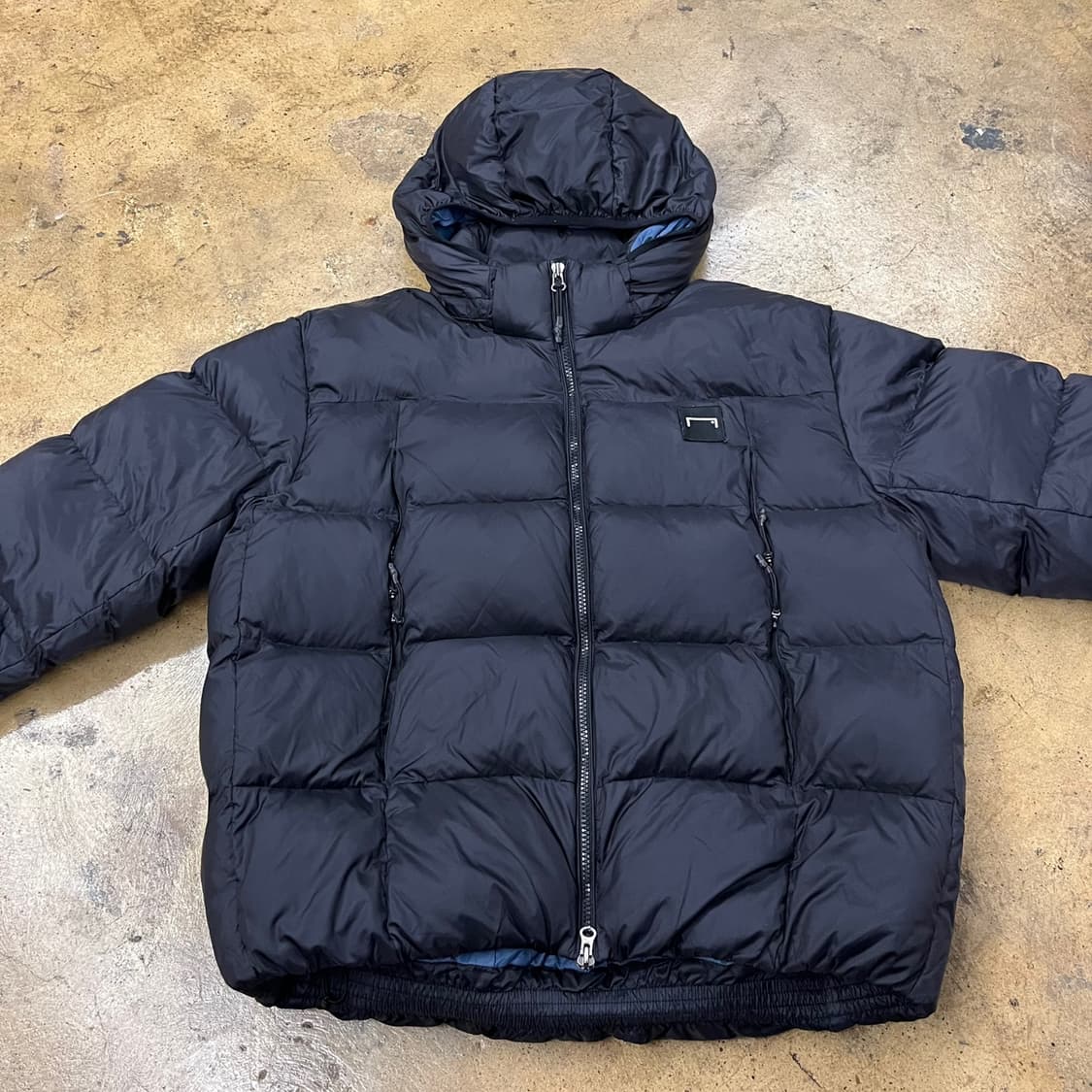 [정품/M] 골스튜디오 블랙 후드 패딩 점퍼 b10 상품이미지3