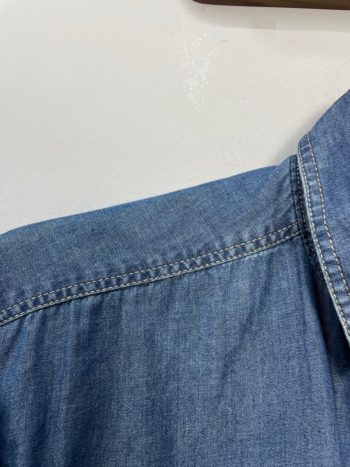 칼하트 커스텀 데님 크롭 셔츠 자켓 H1115 상품이미지7