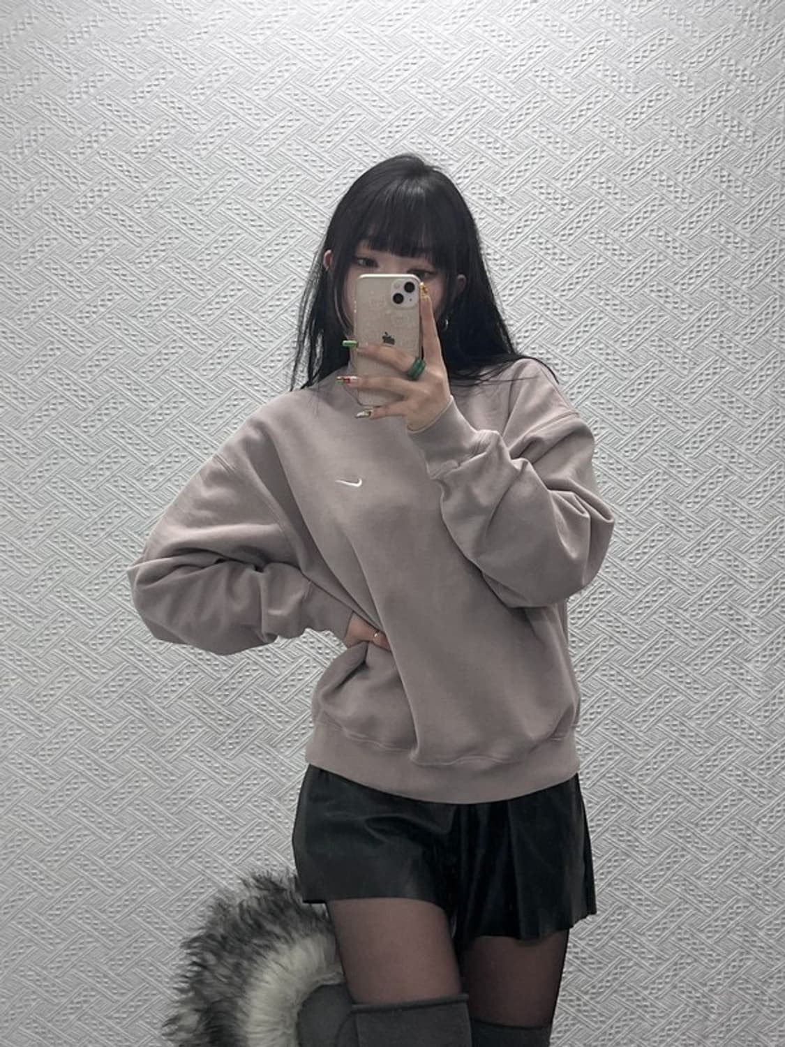 나이키 NRG 솔로 스우시 빈티지 카페라떼 맨투맨 L C09514 상품이미지1