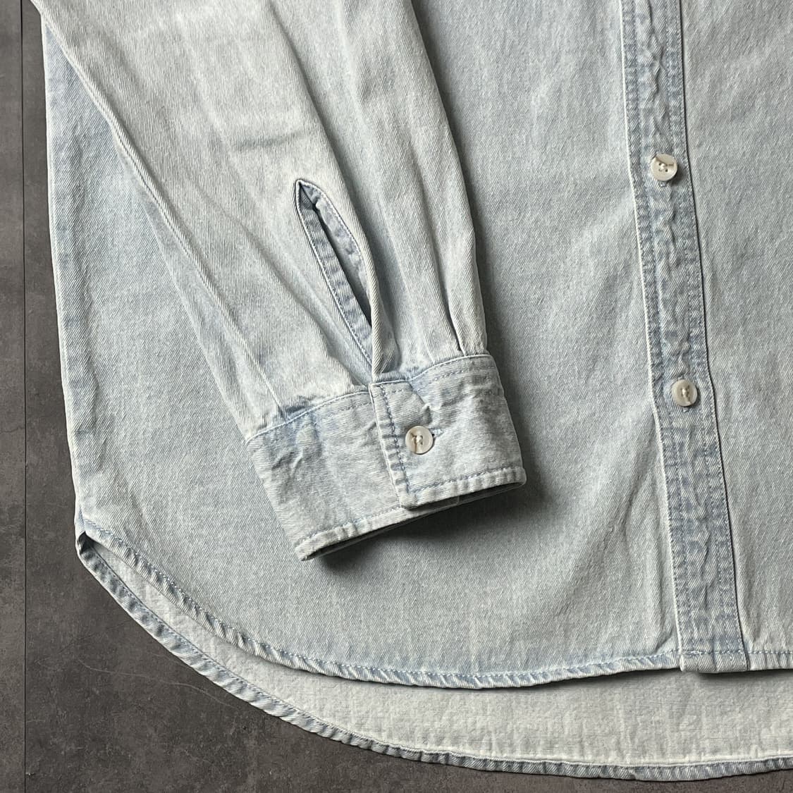 PACSUN 빈티지 코튼 데님 후드셔츠 상품이미지4