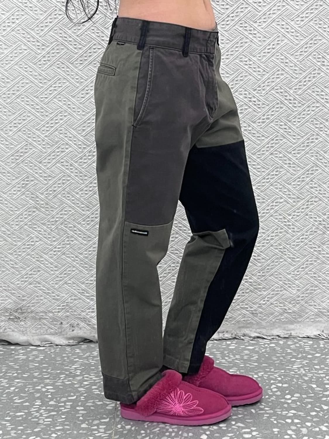 디스이즈네버댓 스트릿 믹스업 패치워크 코튼팬츠 L C08314 상품이미지2