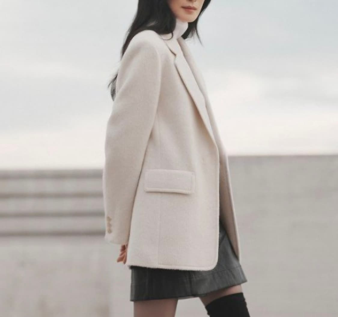 [90]모르간 울 부클 하프 코트(새상품) 상품이미지1