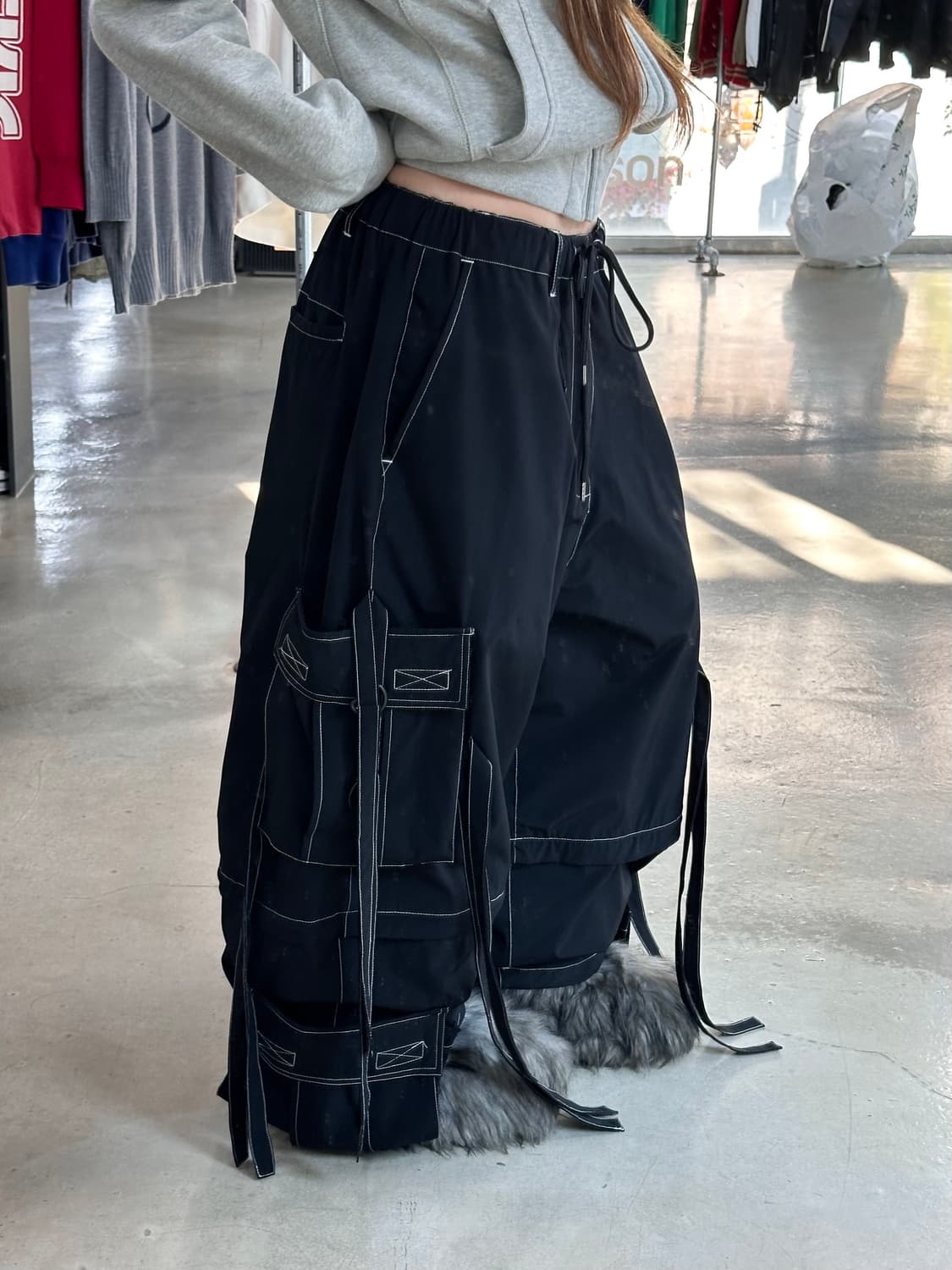 GALFY 올드스쿨 투웨이 스티치 3D멀티포켓 카고팬츠 상품이미지4