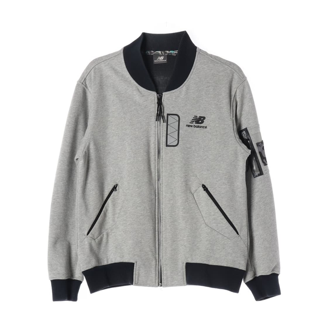 뉴발란스 그레이 배색 집업 자켓 L 상품이미지1
