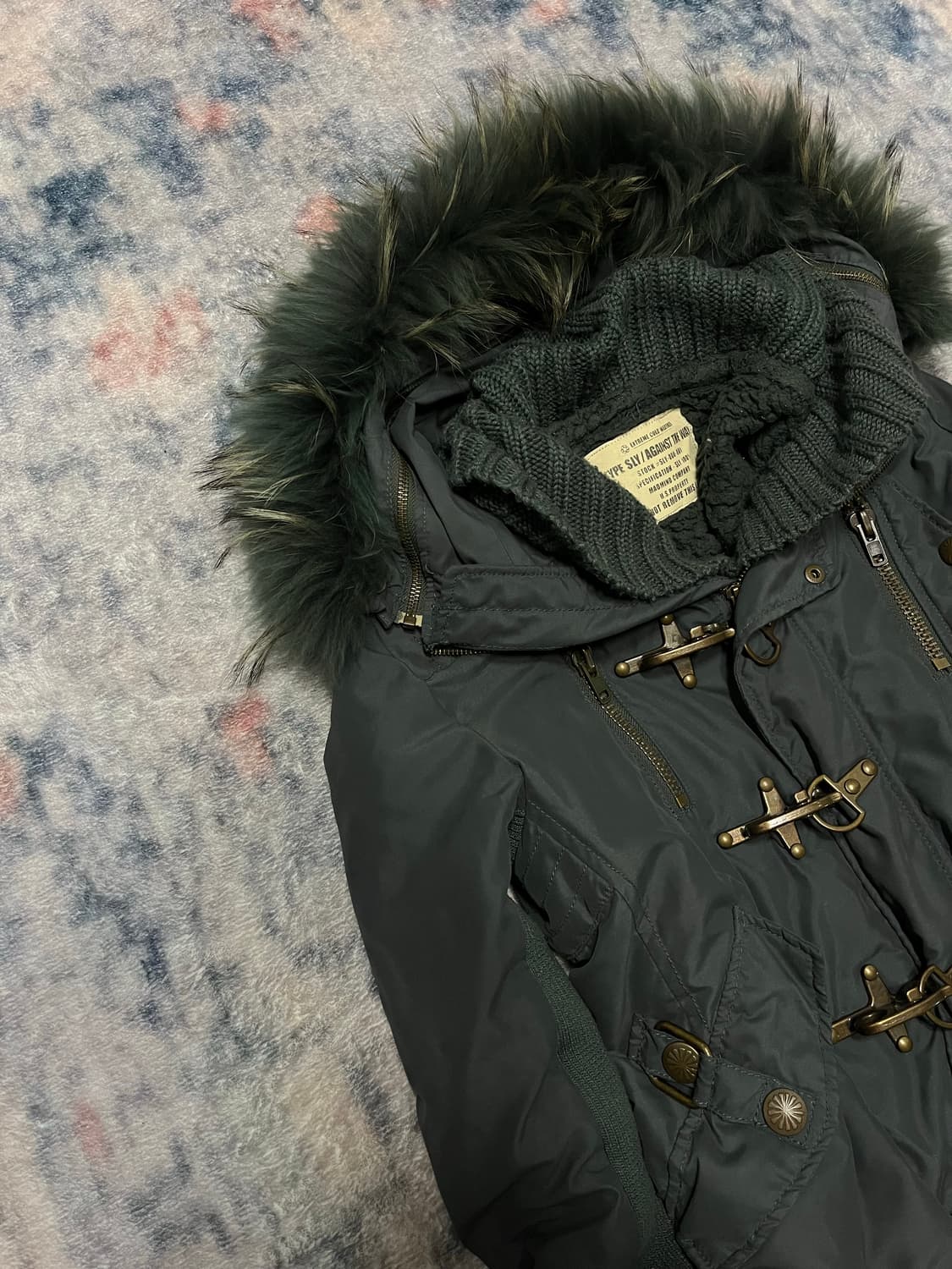 Sly 00s archive trimming fur military ja 상품이미지2