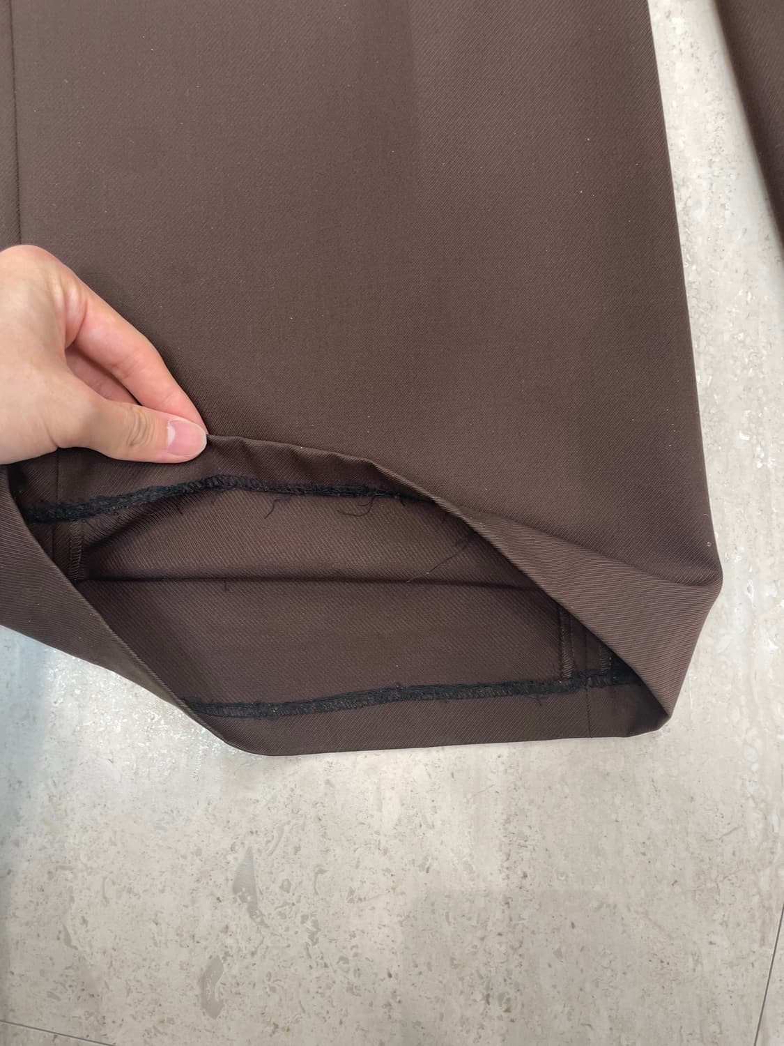 르메르 와이드 레그 진 브라운 46사이즈 상품이미지4