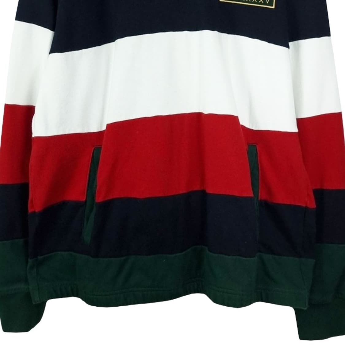 [타미힐피거] 로고 패치 스트라이프 하프집업 반집업 맨투맨 M19774 상품이미지5