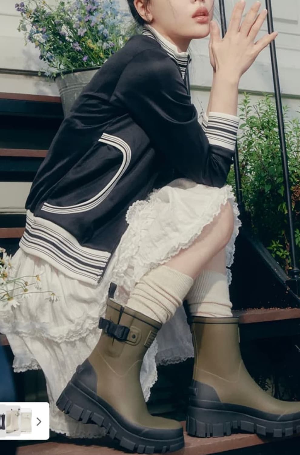 락피쉬웨더웨어 플랫폼 미들 레인부츠 상품이미지4