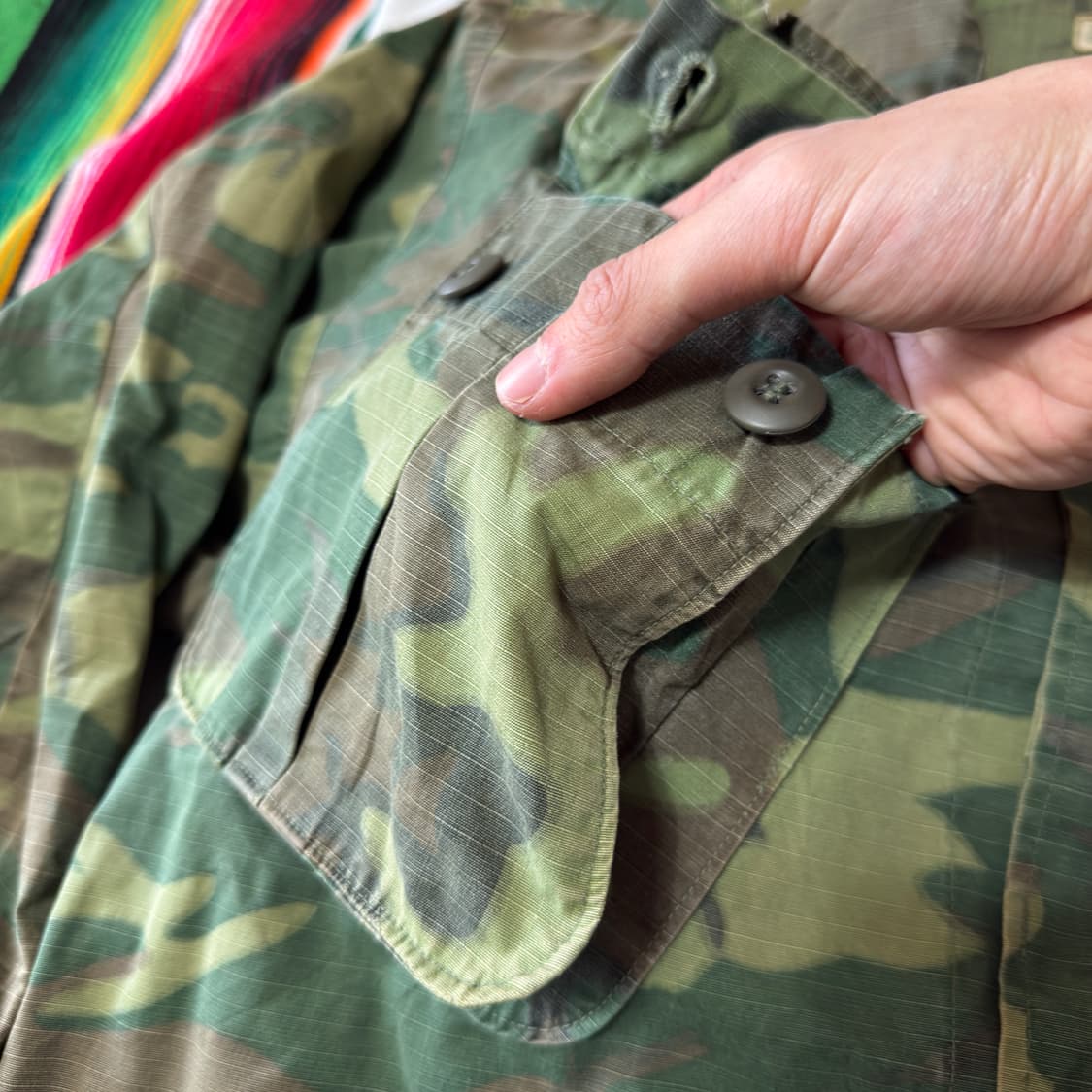 1960s USMC ERDL 오리지널 정글 퍼티그 자켓 상품이미지6