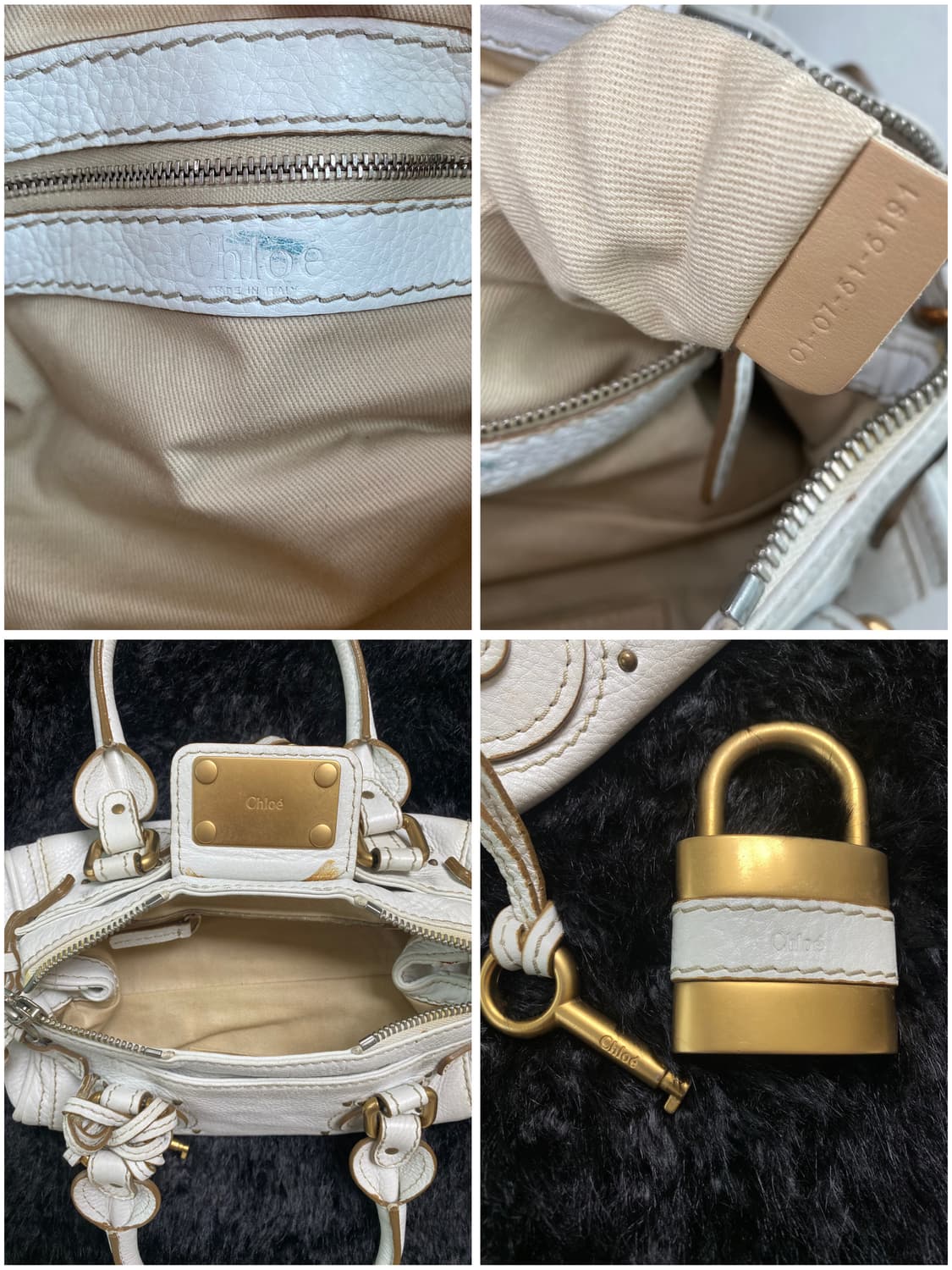 끌로에 패딩턴 미니 화이트 숄더백 (정품) 상품이미지9