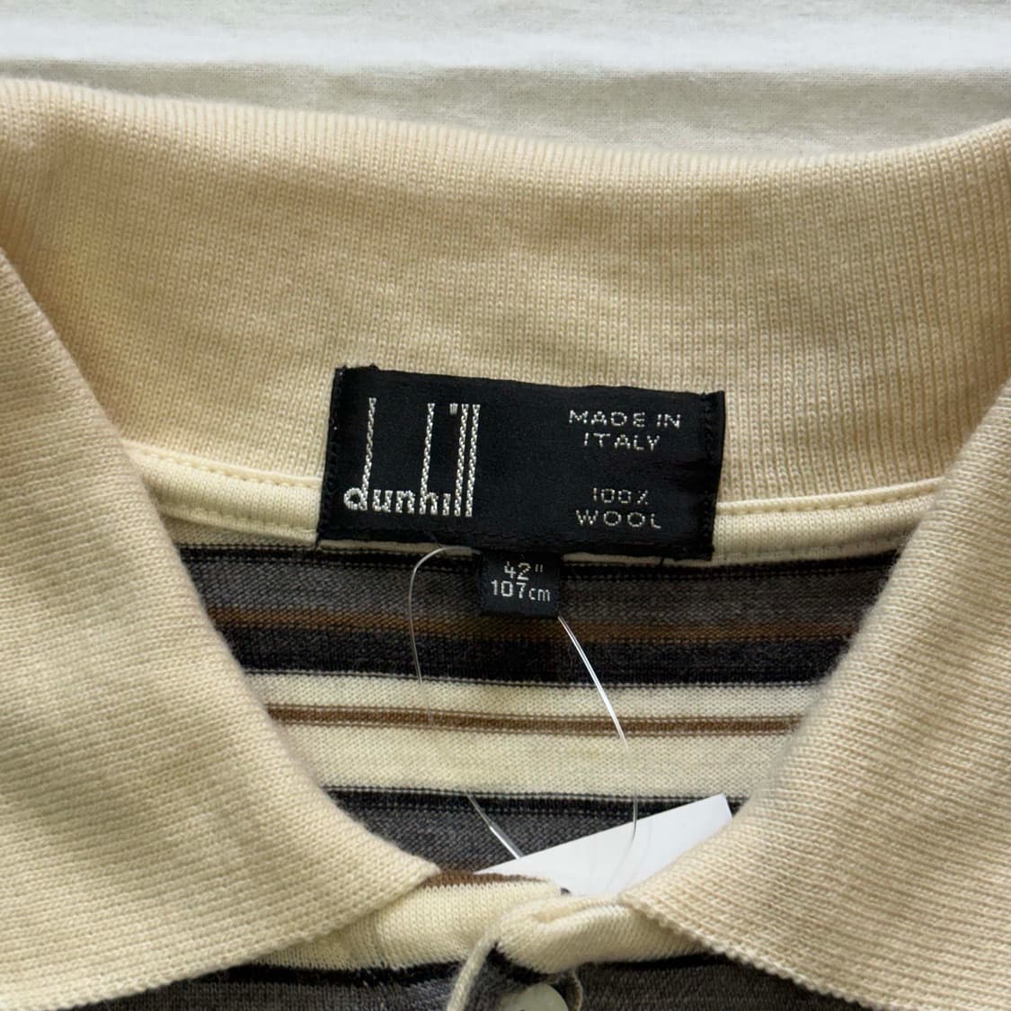 90s dunhill 울 스트라이프 긴팔 티셔츠 상품이미지5