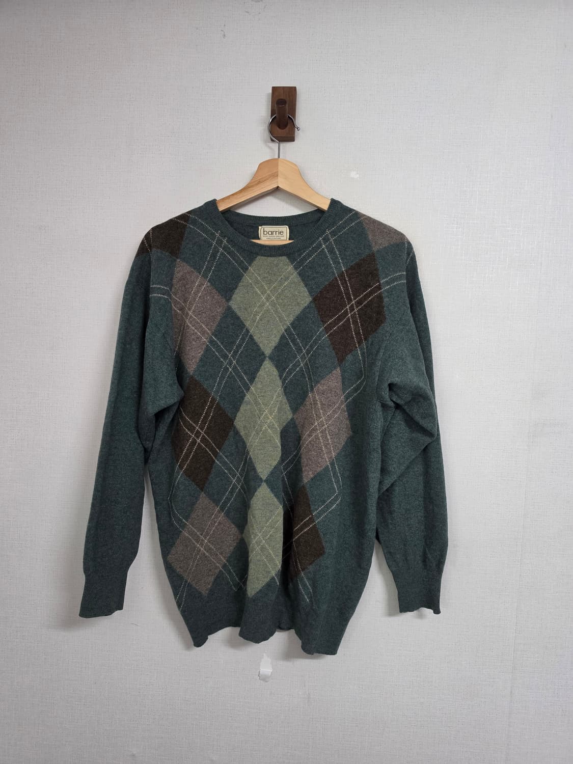 배리 BARRIE 아가일 울 니트 42 상품이미지1