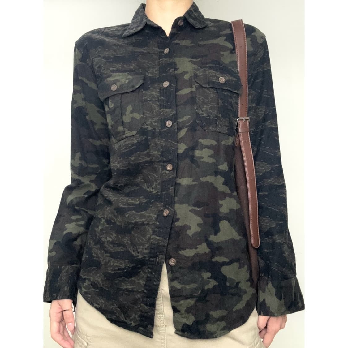 빈티지 카모 셔츠 y2k 상품이미지1