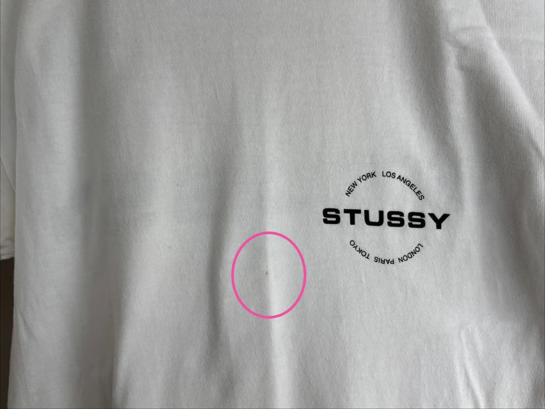 스투시 화이트 티셔츠 S 상품이미지5