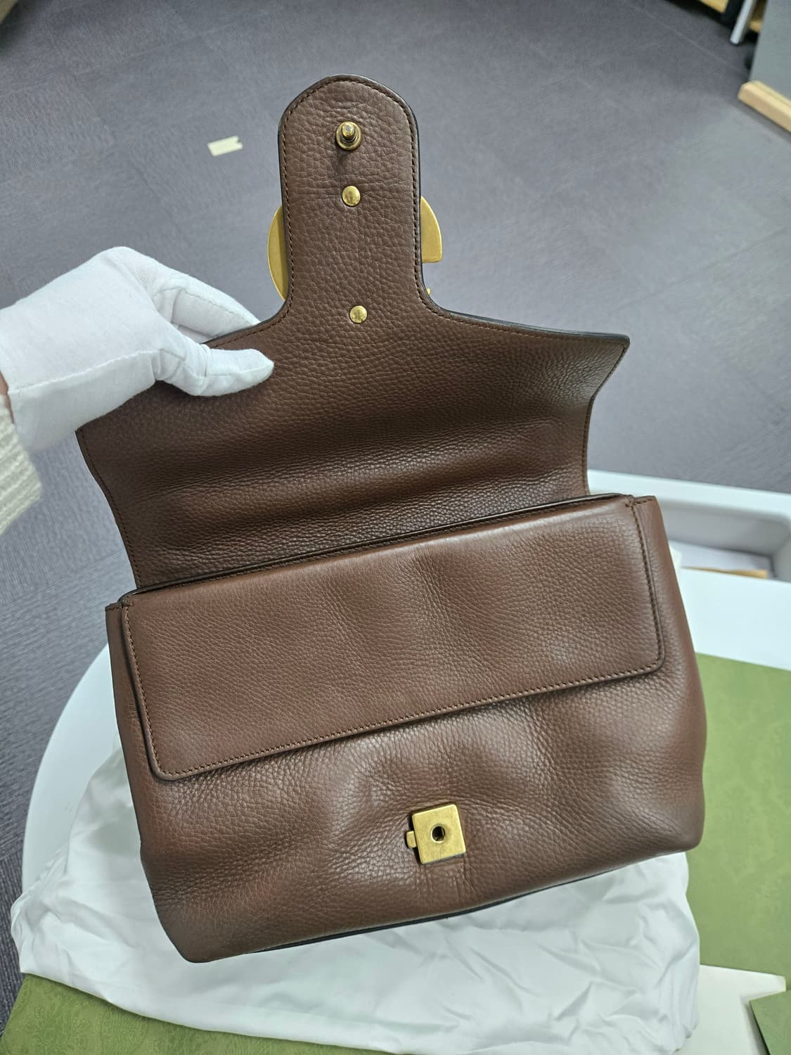 [A급컨디션] 구찌 마몬트 GG 브라운 숄더백 상품이미지6