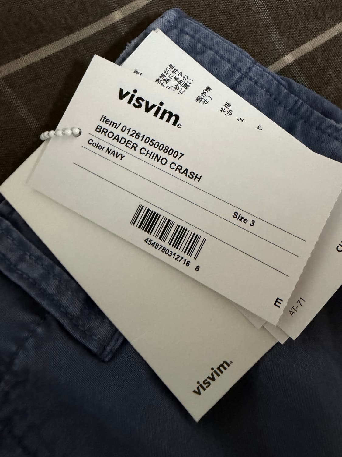 [3] 비즈빔 visvim 26ss broader 치노 크래쉬 네이비 상품이미지2