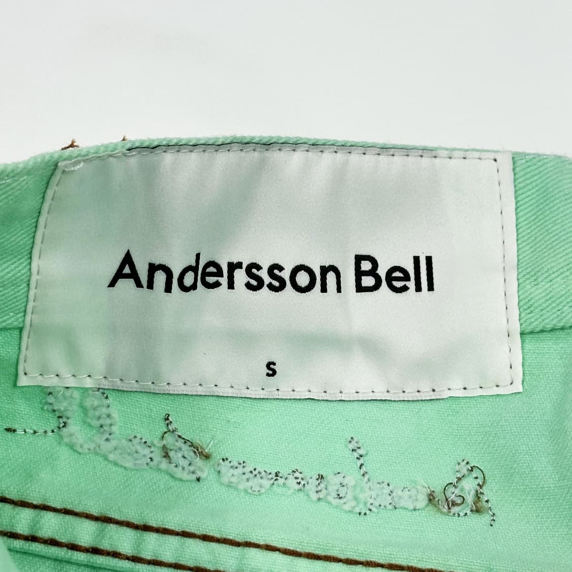 28 앤더슨벨 투톤 그라이데이션 스트레이트 데님팬츠 상품이미지6