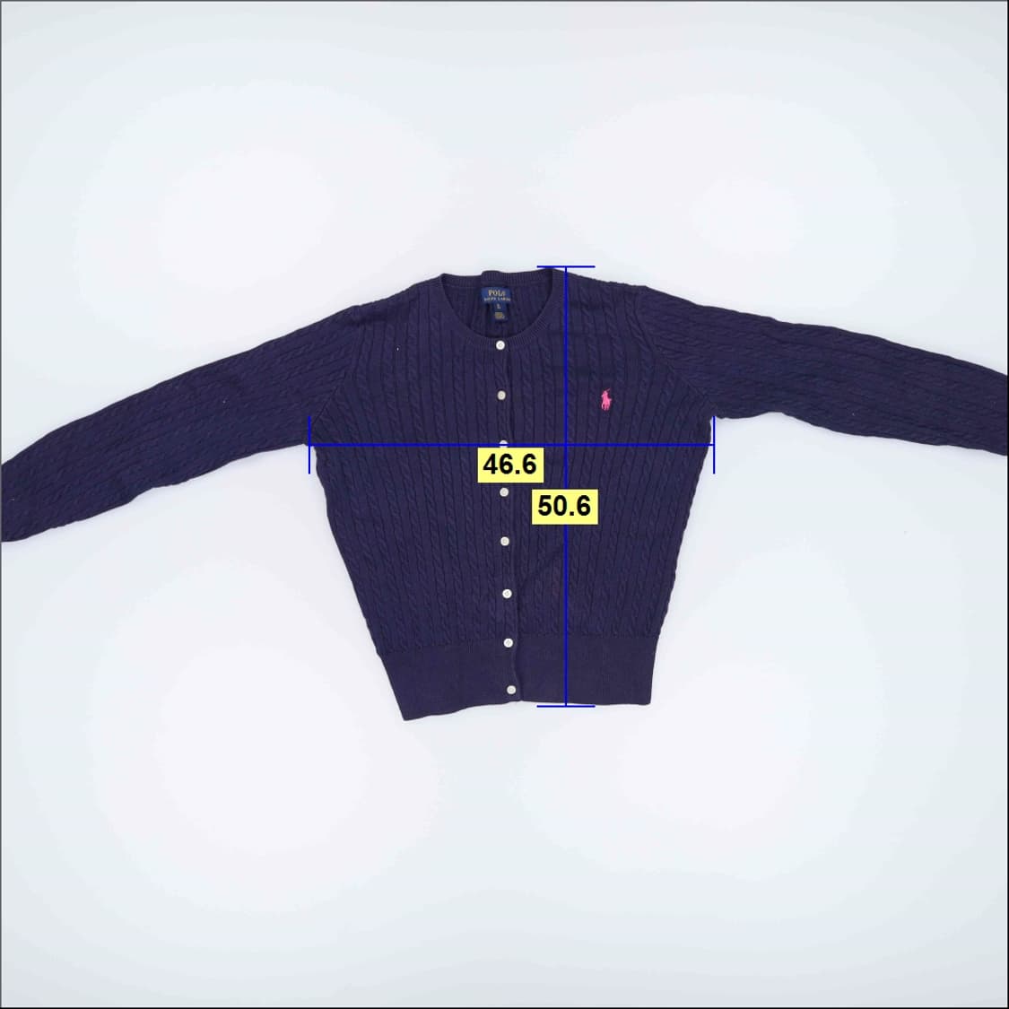 XL 폴로 키즈여성 케이블 가디건 0309H1 상품이미지6