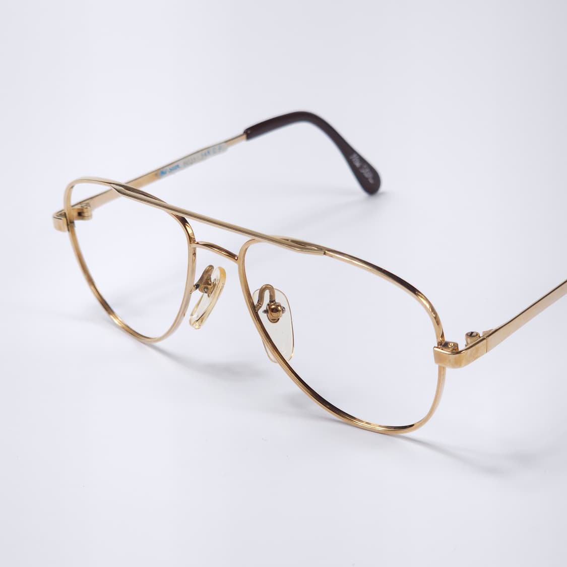 14K 도금 90년도 데드스탁 투브릿지 안경 상품이미지4
