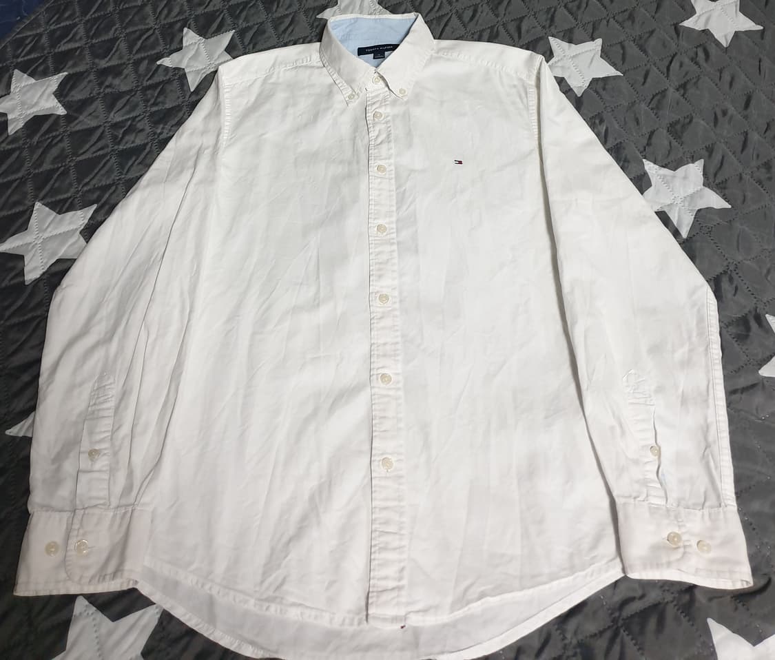 타미힐피거 스몰로고 옥스퍼드 코튼셔츠 (M) 상품이미지1