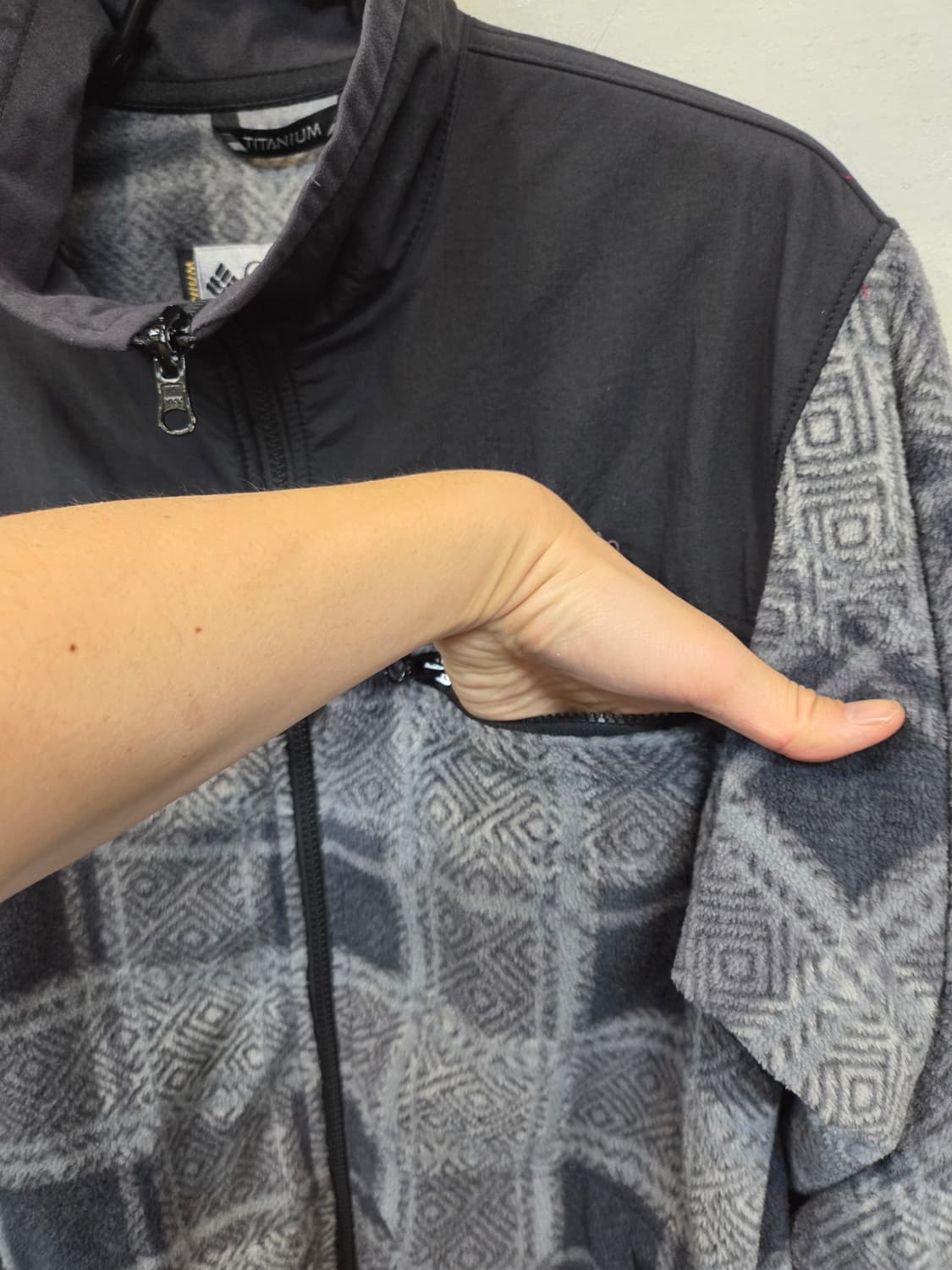 컬럼비아 체크 플리스 우븐자켓 L 상품이미지9