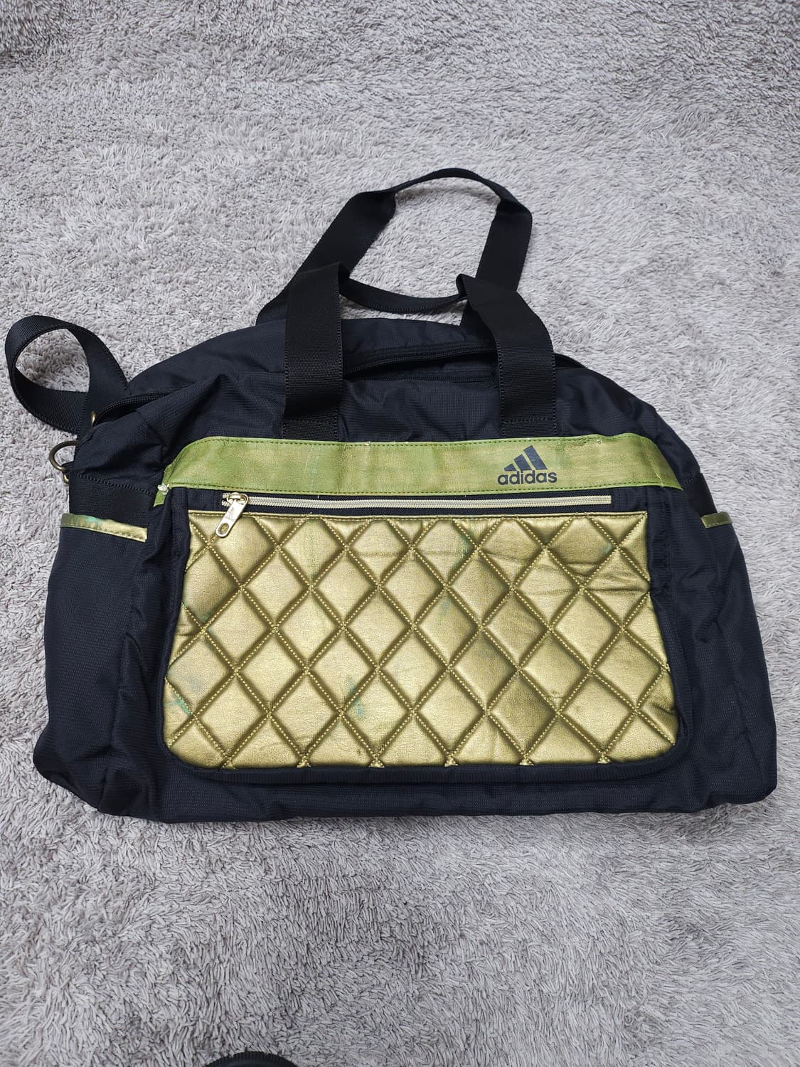 아디다스 골드 퀼팅 더플백 상품이미지2