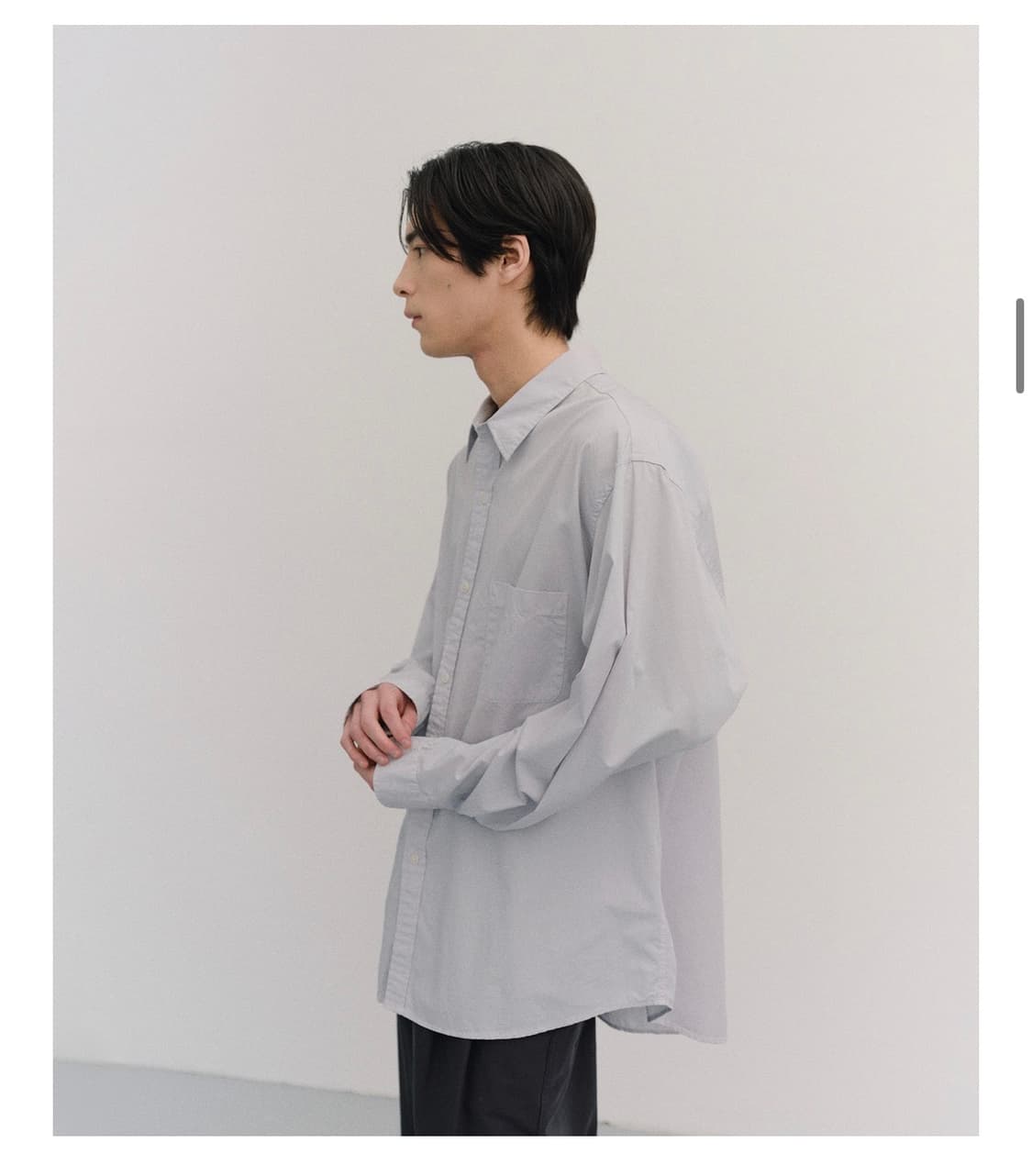 [01] 어나더오피스 볼드 가먼트 셔츠 도브그레이 상품이미지2