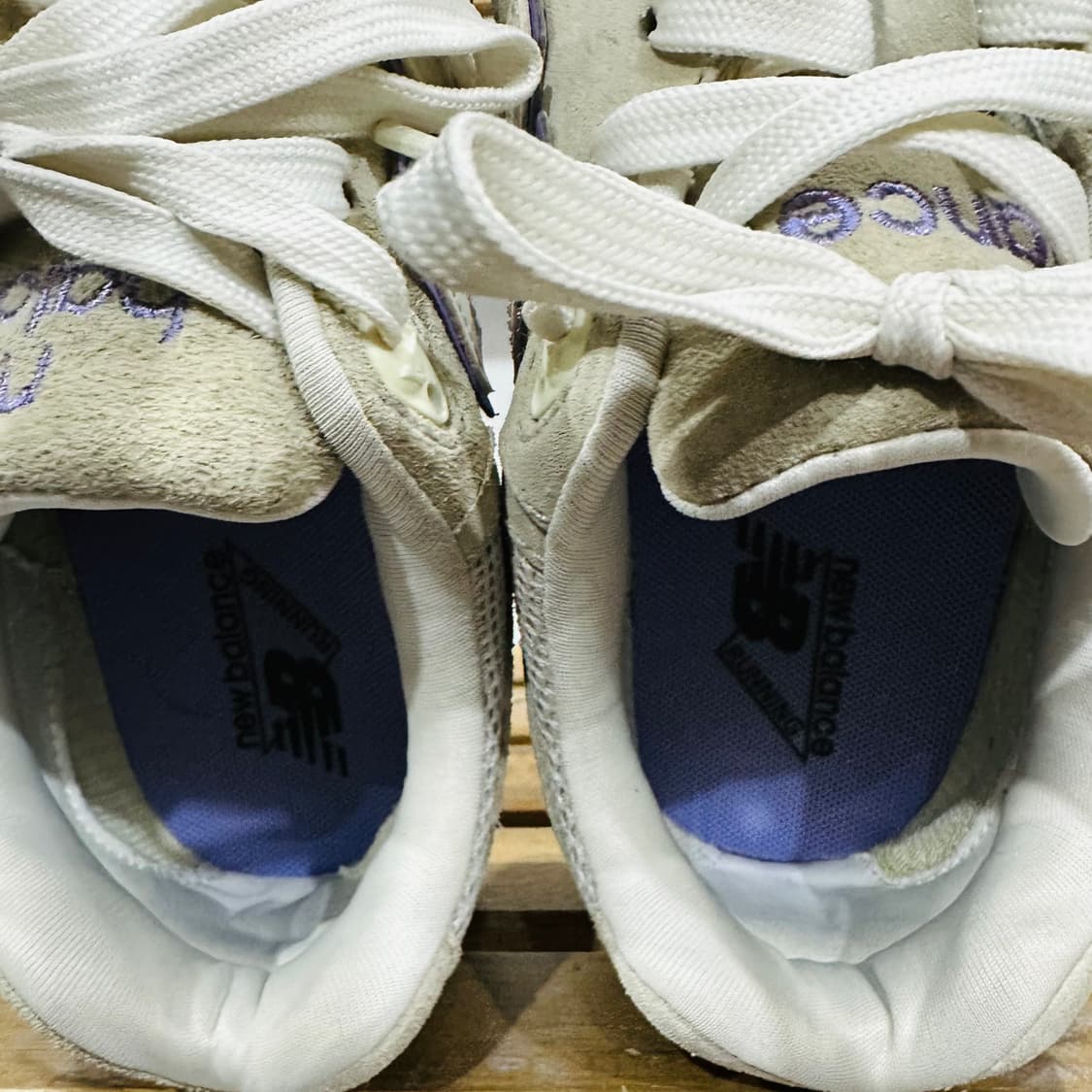 240) 뉴발란스 운동화 여성 여자 신발 999 아이보리 퍼플 상품이미지8