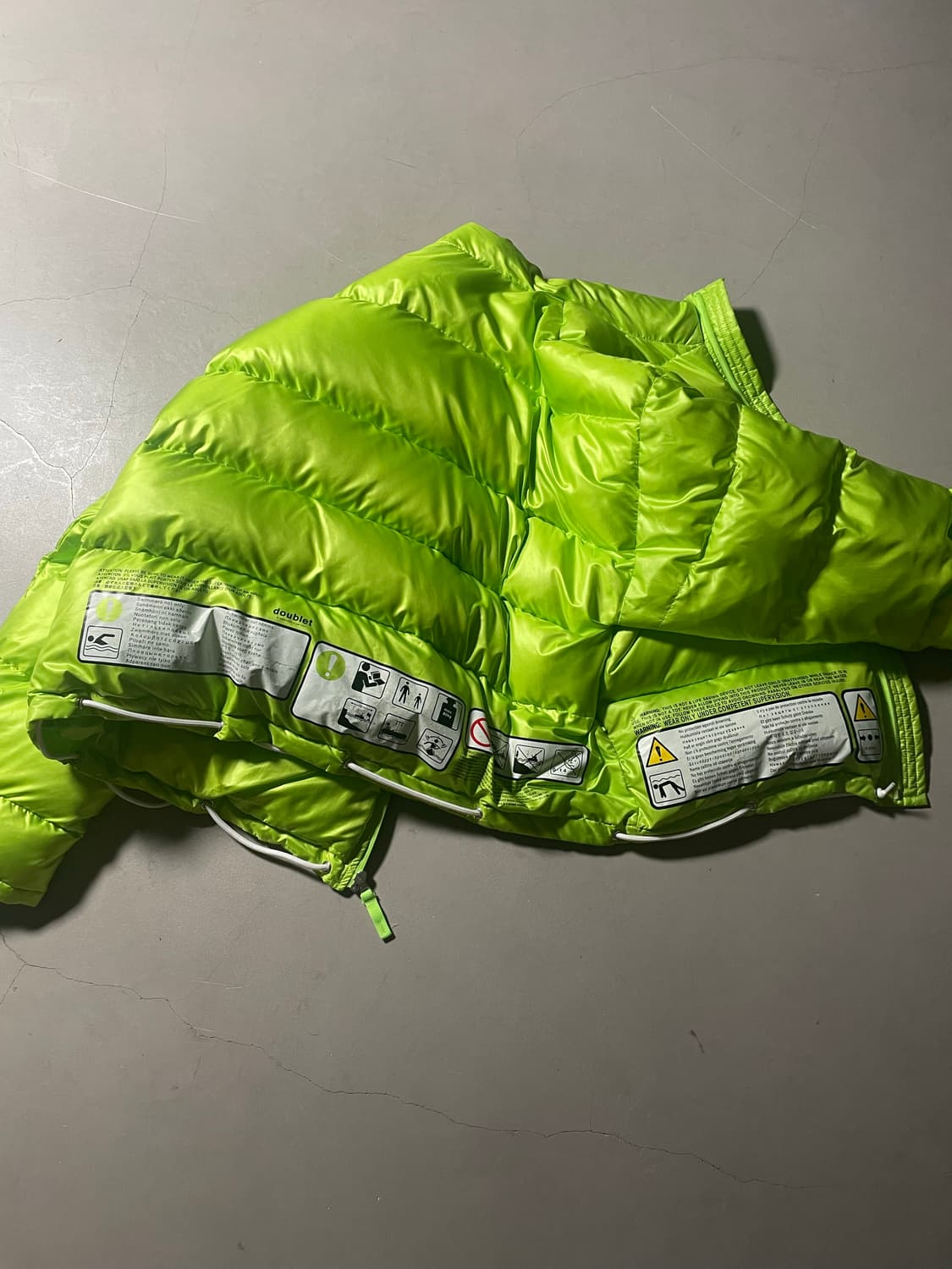 더블렛 Inflatable Down Jacket – Neon Green 상품이미지7