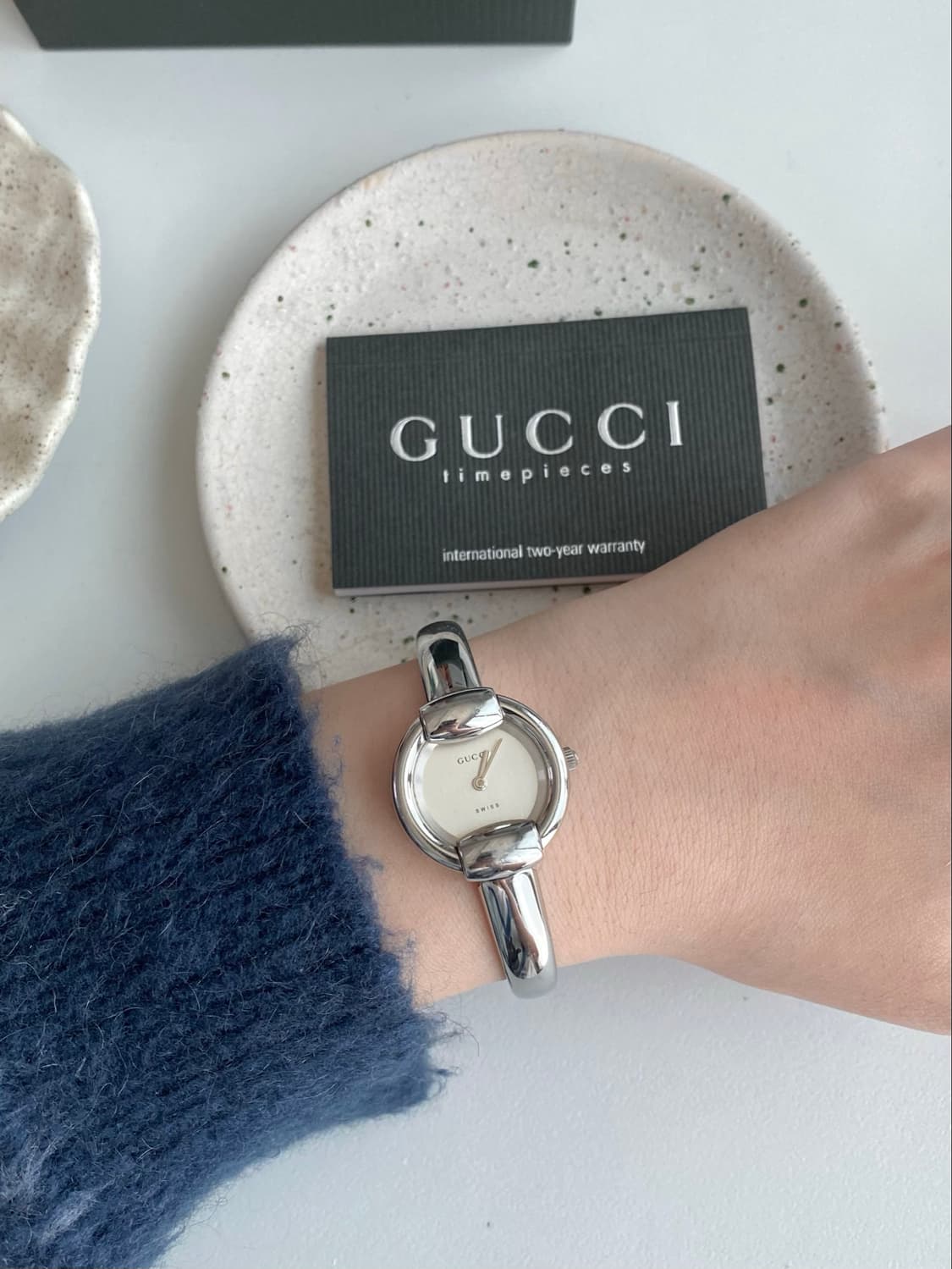 Gucci 구찌 호스빗 실버 뱅글 워치 상품이미지9