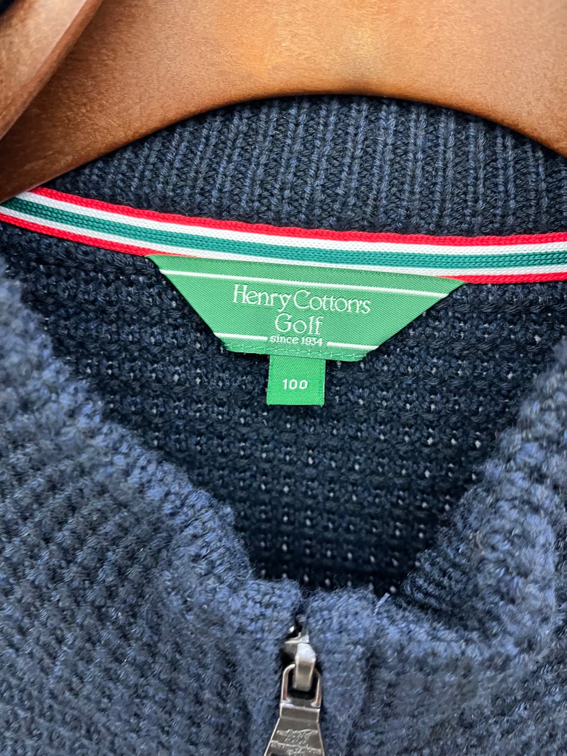 남성 헨리코튼 골프 집업니트 상품이미지4