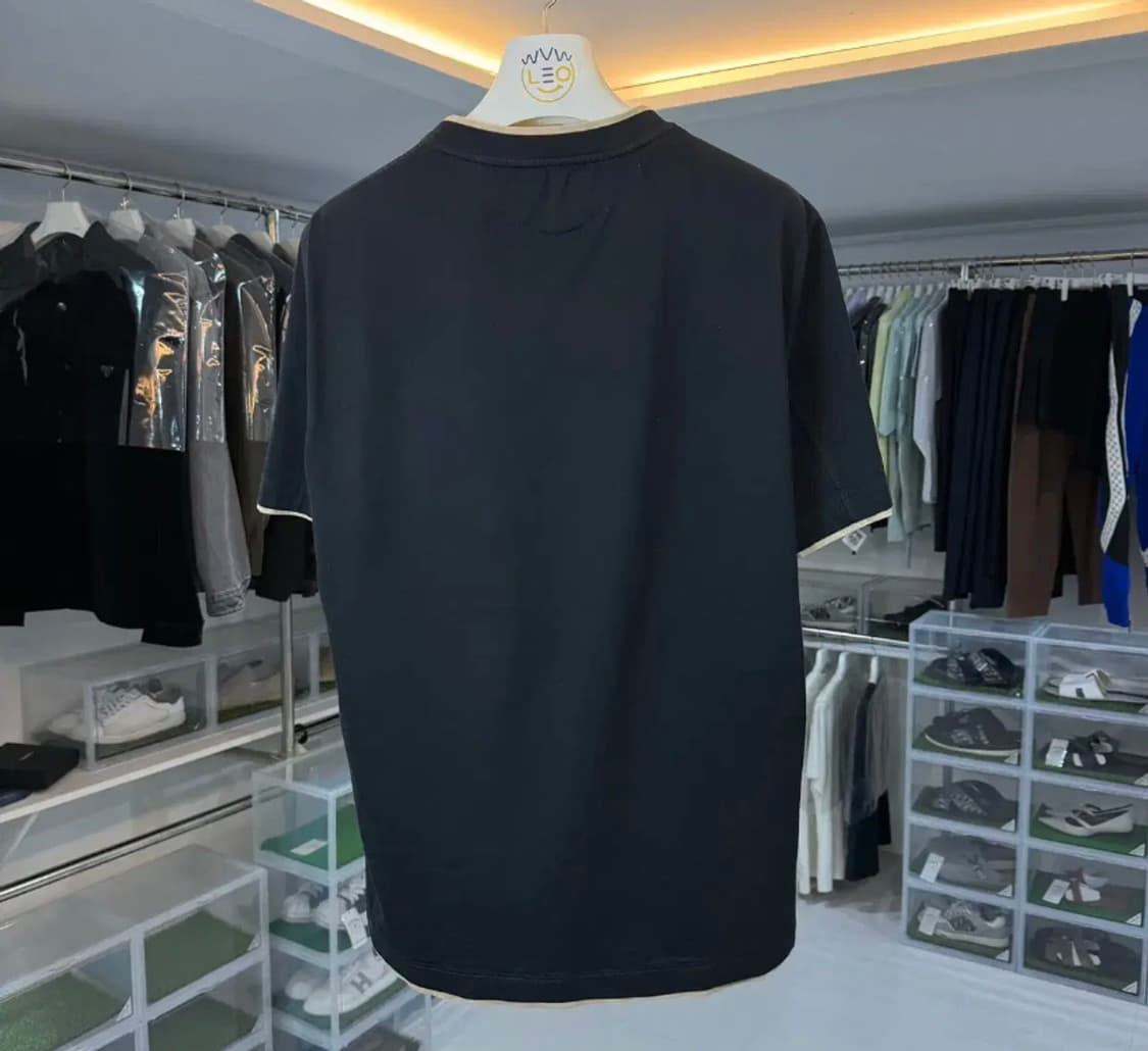 [정품] 브루넬로 쿠치넬리 코튼 저지 티셔츠 블랙 L 상품이미지2