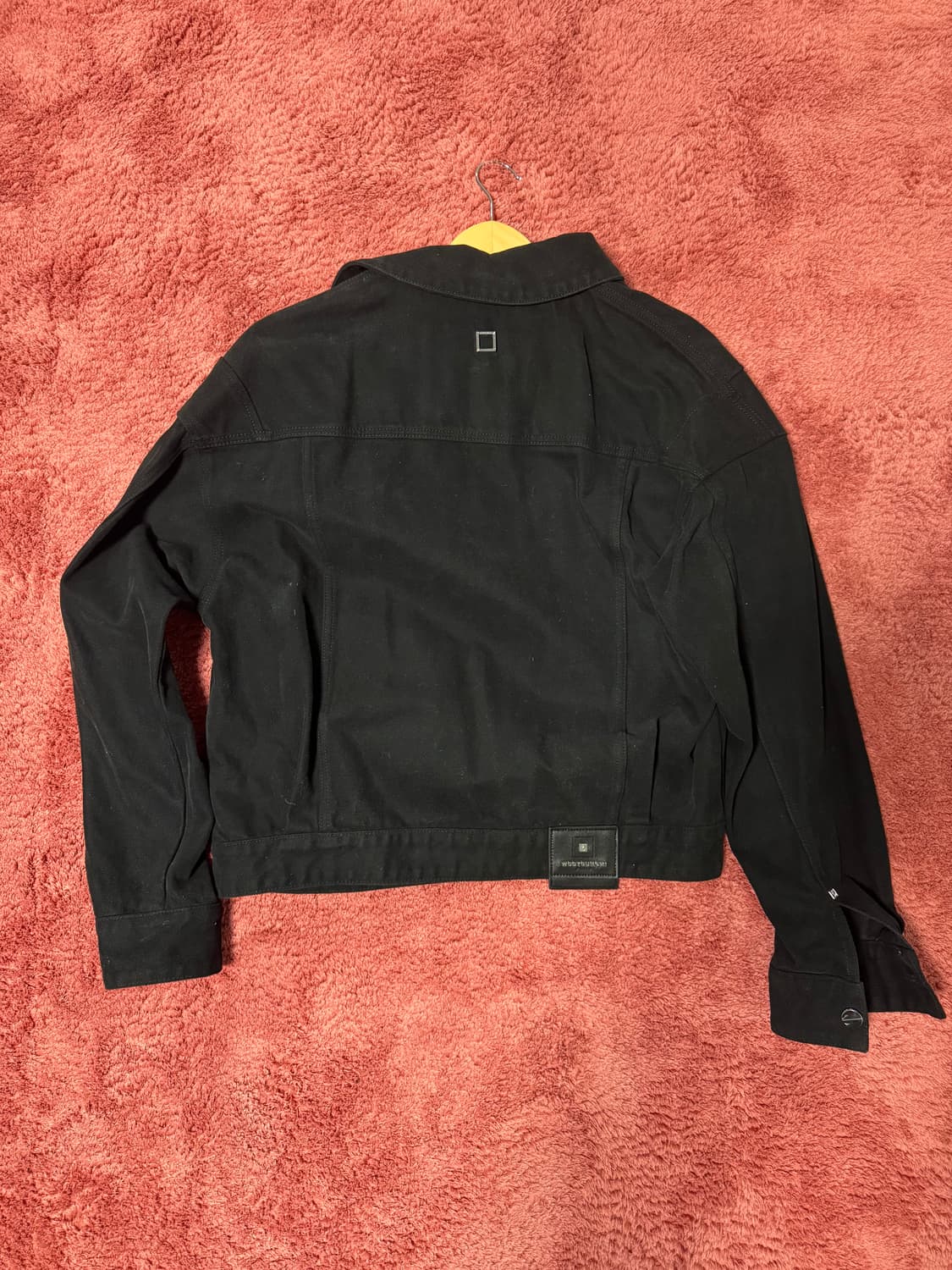 우영미 크롭 데님 자켓 블랙 상품이미지2