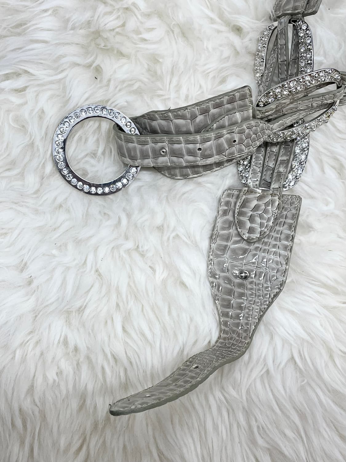 그런지 큐빅 와이드 벨트 상품이미지6