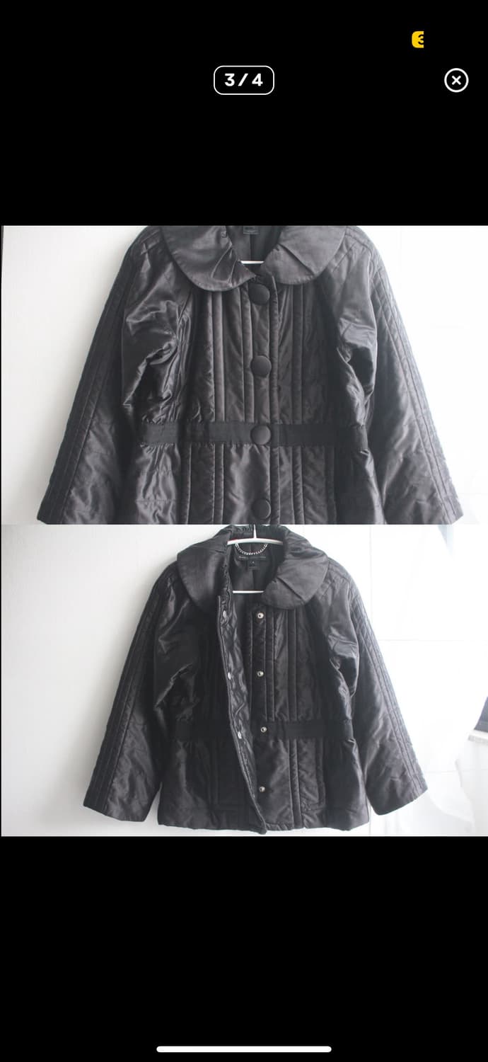 shirring round collar padded coat 상품이미지3