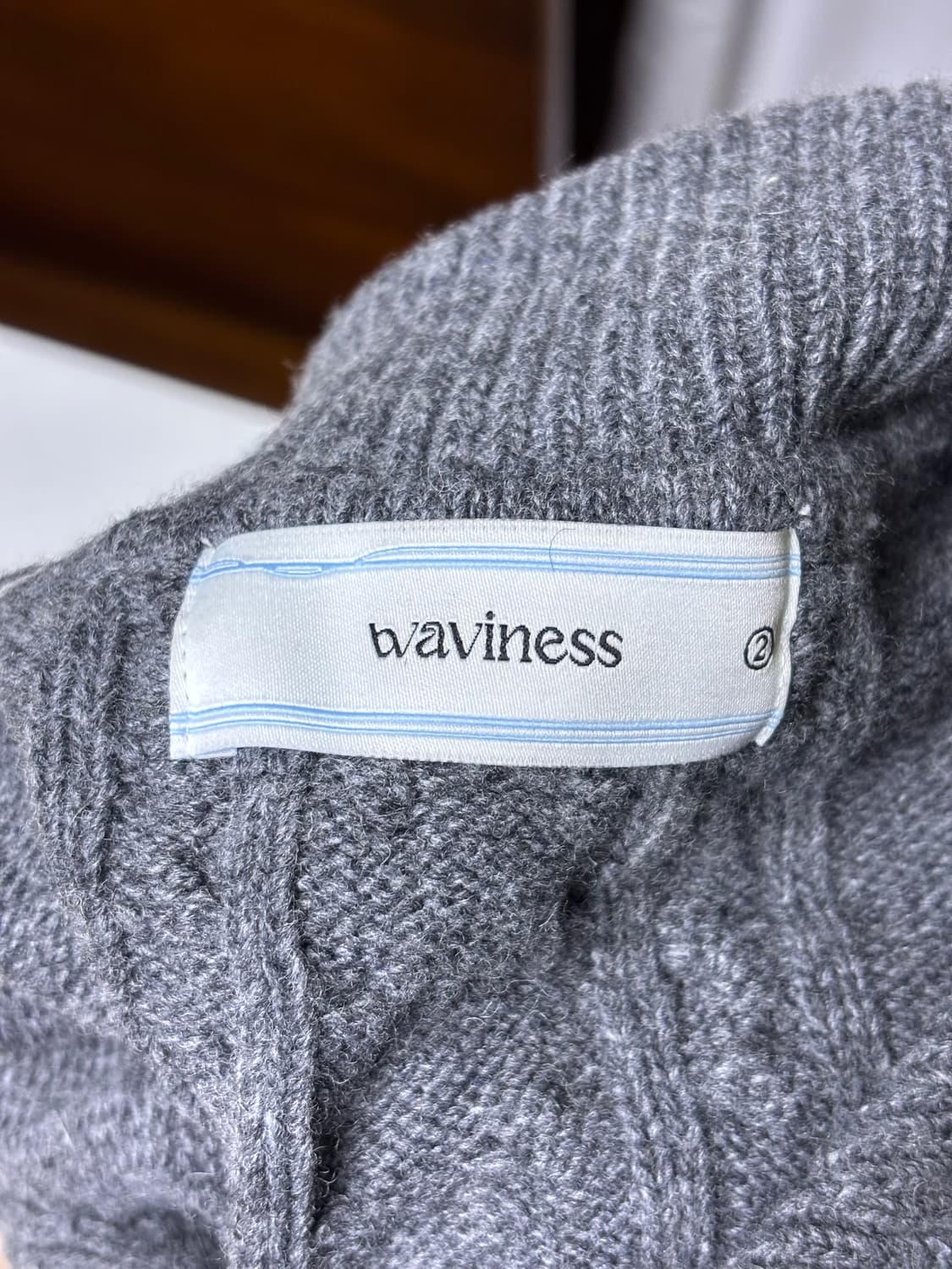 웨이비니스 가디건 그레이 2사이즈 상품이미지5