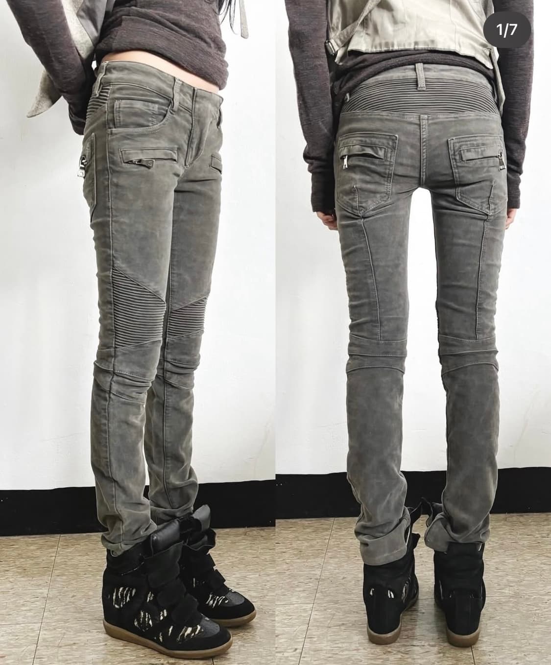 발망 바이커 진 더스트카키 상품이미지1