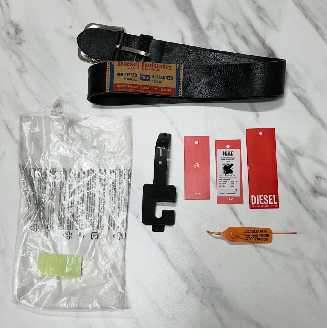 디젤 소가죽 벨트 판매팝니다. 90(27~29인치) 상품이미지2