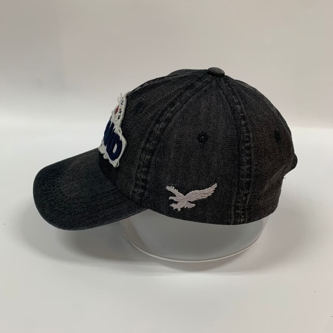 빈티지 워싱 잉글랜드 레터링 패치 데님 볼캡 상품이미지3